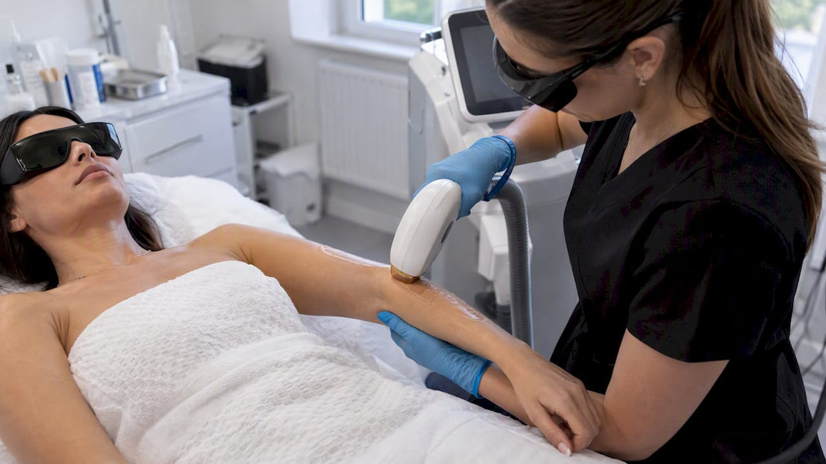 Laserová epilácia predlaktia v salóne